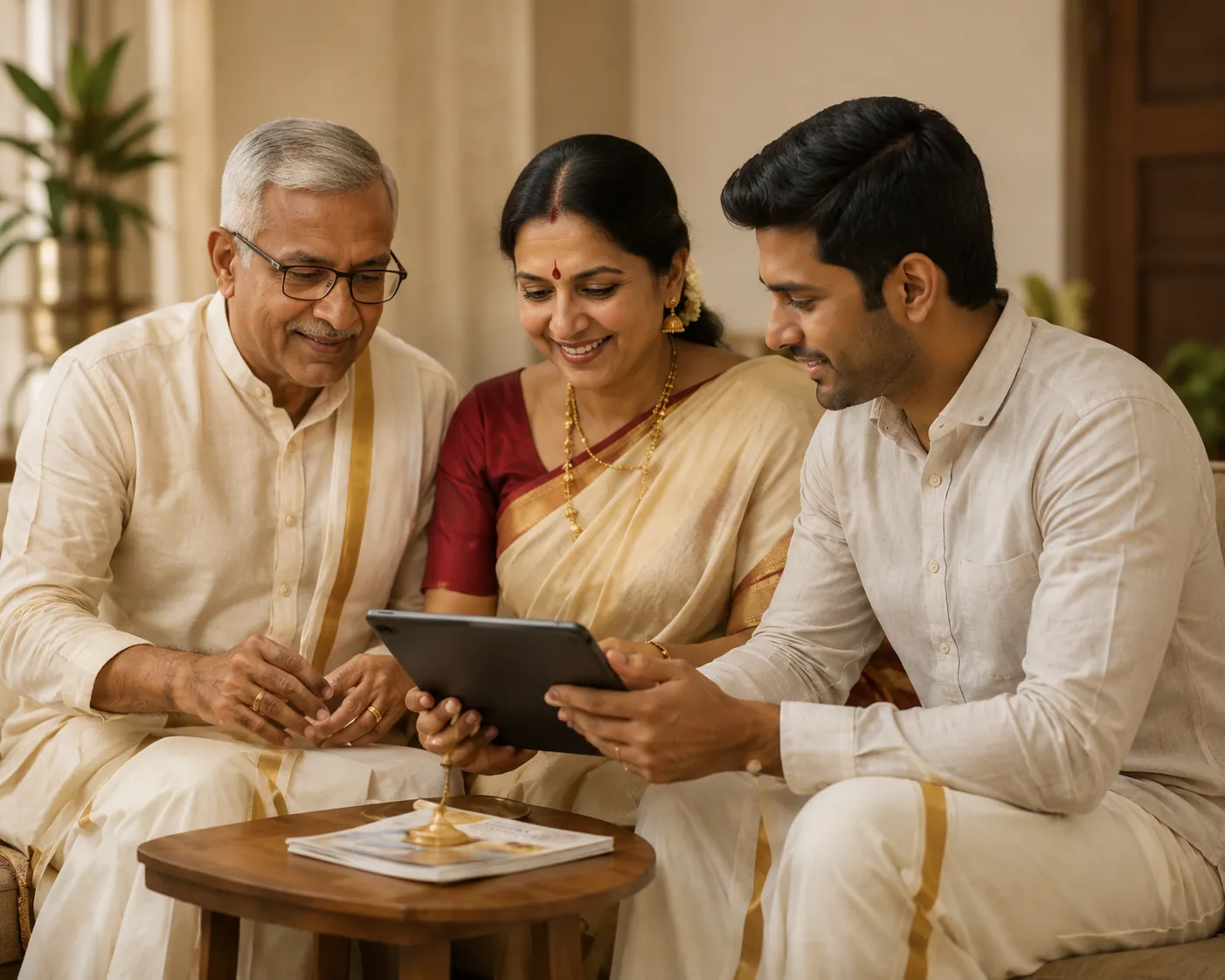 South Indian family comparing Brahmin Vokkaliga Veerashaiva Lingayat Arya Vysya Reddy Kumbara Kuruba Golla Naidu Nayaka Kapu Padmashali Vishwakarma Maratha Ediga and Kodava matrimony matches in Kannada Telugu Tamil Marathi Malayalam and Tulu
