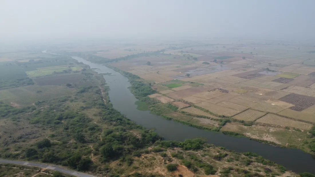 The Gundlakamma river near Chandavaram in Andhra Pradesh — the river that marked the southern boundary of Kammanadu, the old country from which the Kamma community takes its name