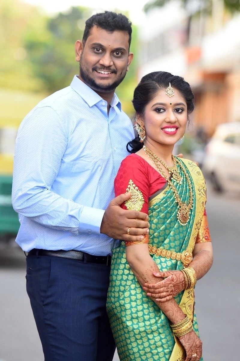 Raghavendra and Madhushree wedding image from the happily married gallery
